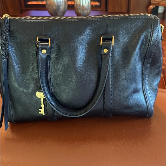 Fossil Black genuine leather fossil bag - Picture 1 of 6